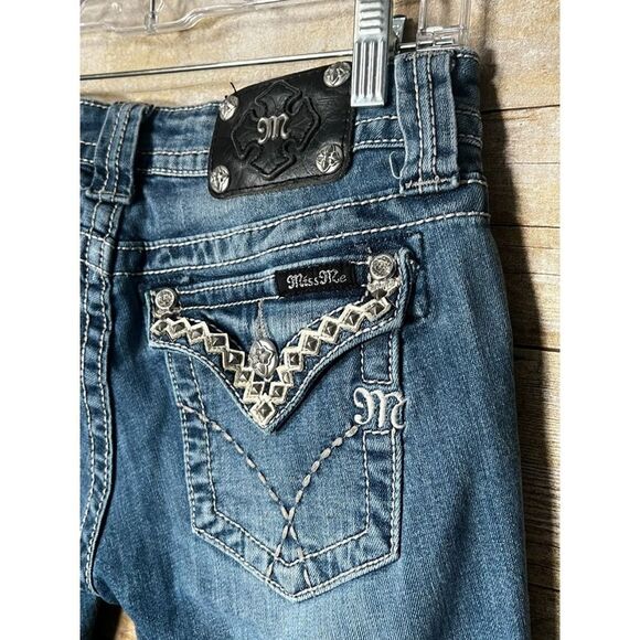 MISS ME CASUAL CLASSIC EVERYDAY WEAR FESTIVAL CONCERT STRETCH WESTERN JEANS - Picture 3 of 5